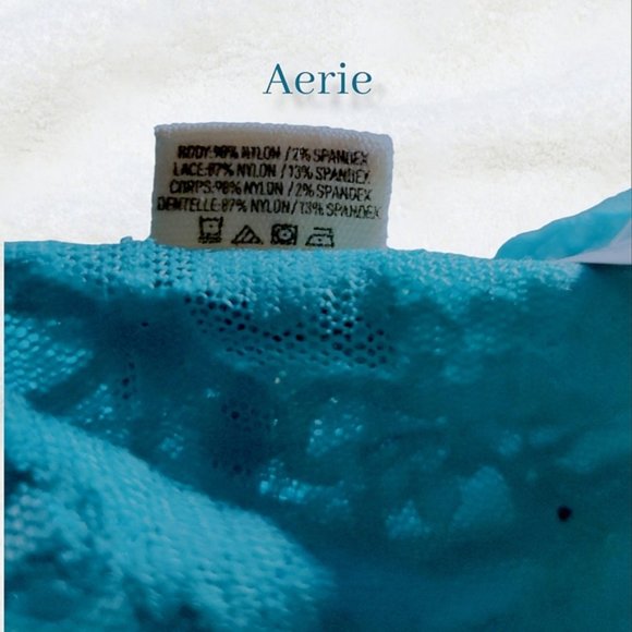 Aerie Lace Cheeky Low Rise Panty-Mint Green- Size Small- NWT - Picture 5 of 6